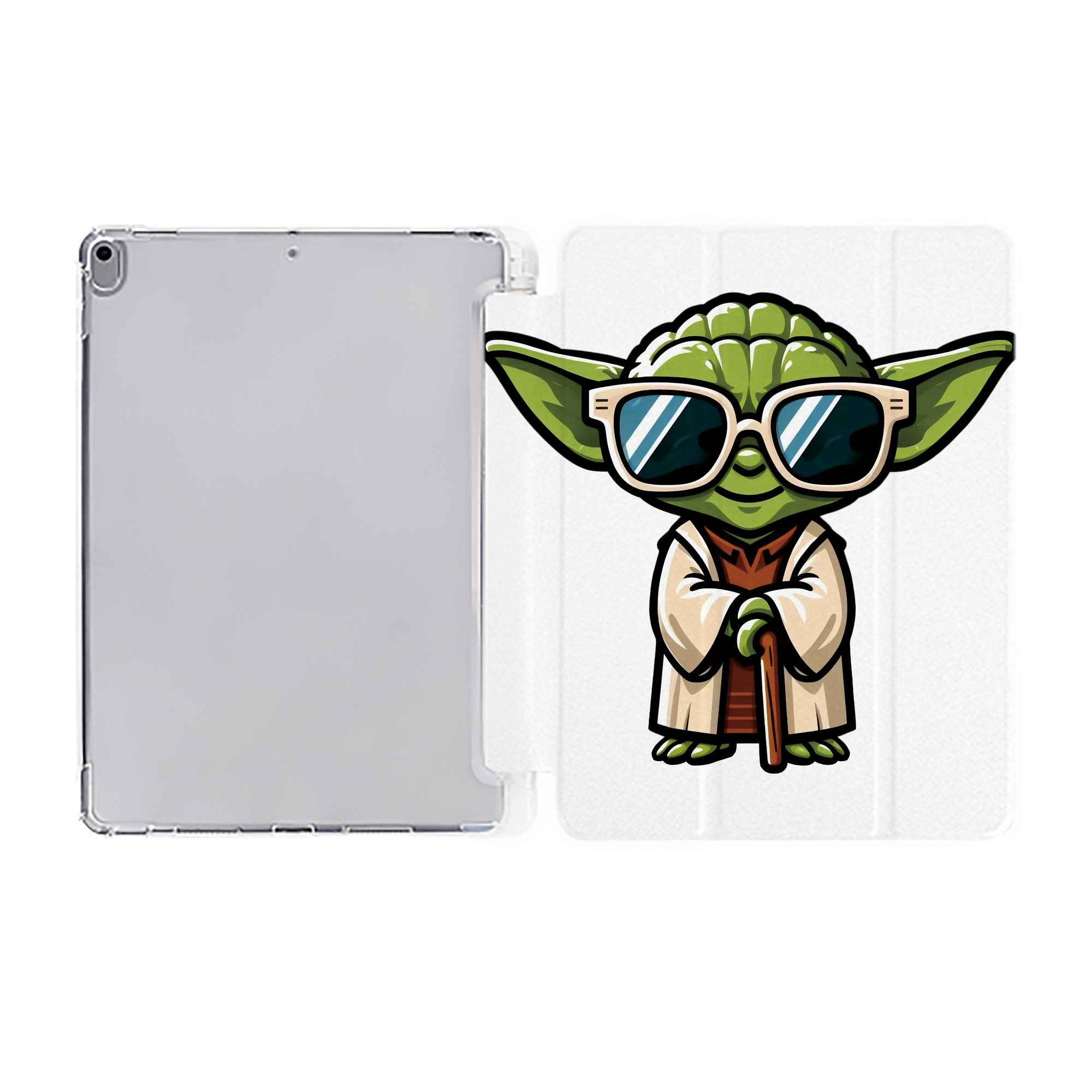 （画像用） スター・ウォーズ Star Wars IPad ケース ペン収納付き 三つ折りスタンド PUレザー×シリコン 対応機種9.5/10.5/10.9インチ